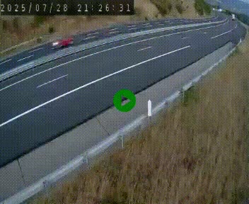 Caméra autoroutière France - A75, Engayresque, entre Millau et Séverac-le-Chateau, en direction de Montpellier