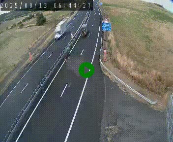 Caméra autoroute A75 à hauteur du col de la Fageole en direction de Clermont-Ferrand