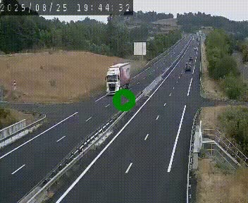 Caméra autoroutière France - A75, Coren, en direction de Montpellier