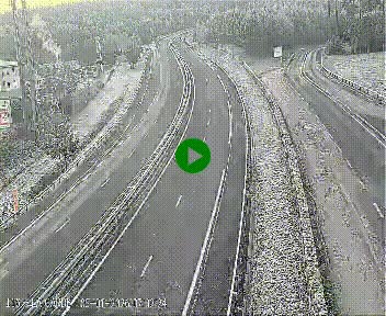 Caméra autoroute A75 à hauteur du col du rocher blanc en direction de Montpellier
