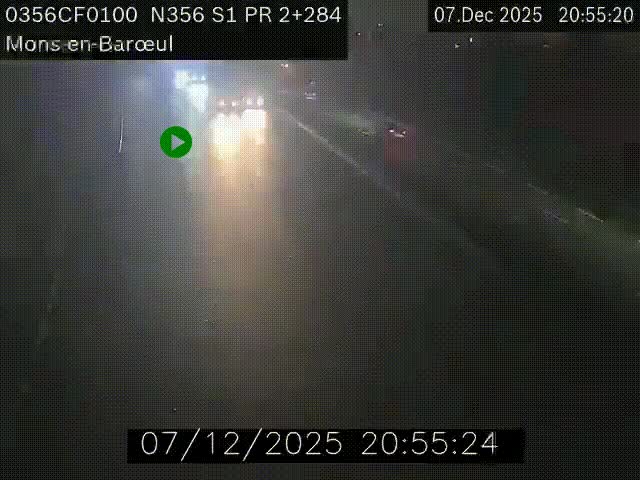 Webcam à l'entrée de Lille en direction du périphérique, à proximité de Mons-en-Baroeul sur la N356