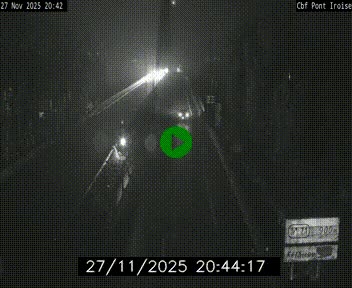 Webcam sur la N165 après le Pont de l'Iroise, à l'entrée de Brest