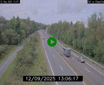 Webcam sur le périphérique de Nantes (N844) à hauteur de Porte de la Chapelle, au nord de la ville