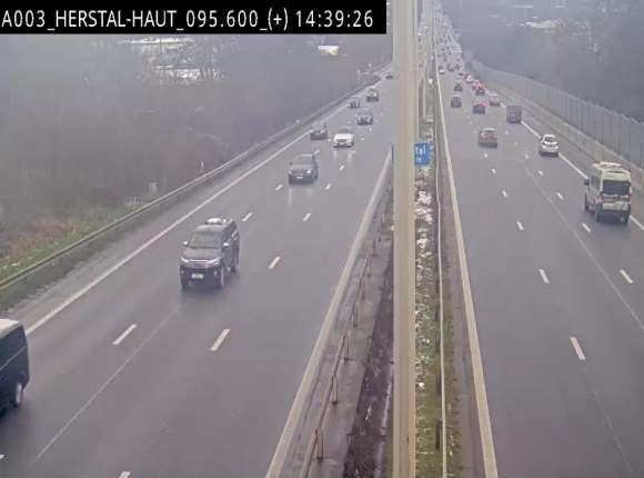 Webcam autoroute Belgique - Herstal - E40 direction Aix-la-Chapelle - BK 97