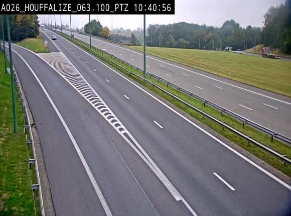 Caméra autoroute Belgique - Houffalize, E25 direction Liège