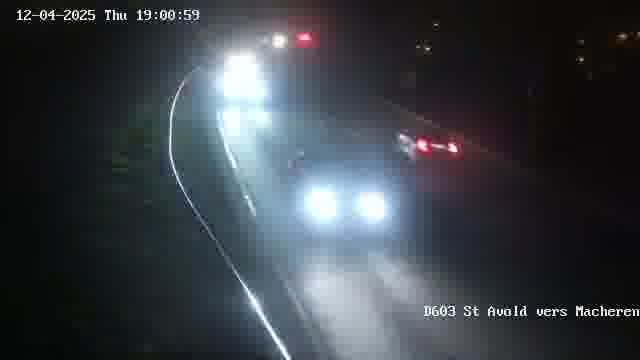 Webcam sur la D603 située à proximité de Saint-Avold. Vue orientée vers Macheren.