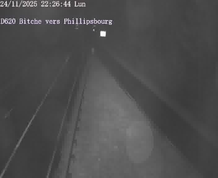 Webcam sur la D620, sur le contournement de Bitche. Vue orientée vers Philippsbourg