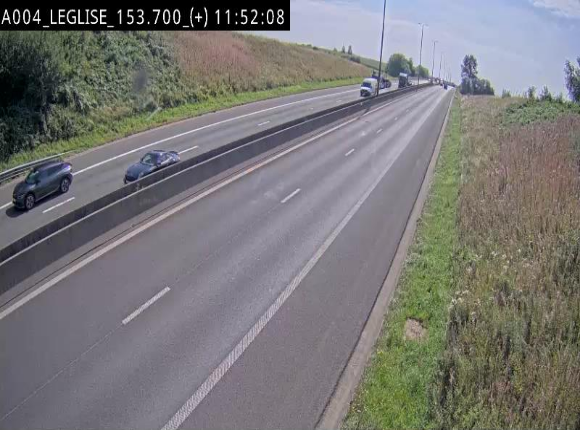 Webcam autoroute E411 à hauteur de Léglise, en direction de Luxembourg