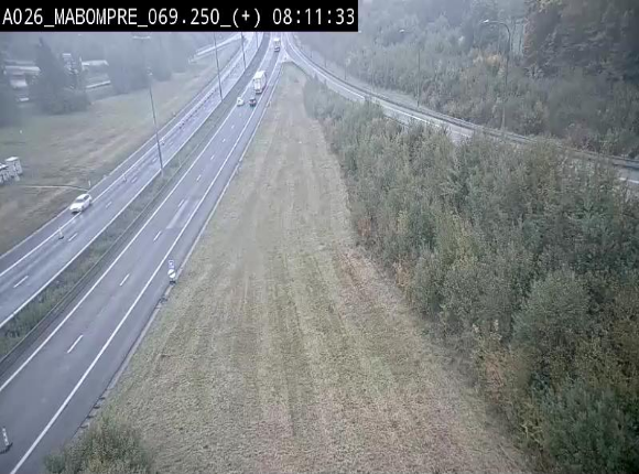 Webcam E25 (A26) à Mabompré. Vue orientée vers le Luxembourg