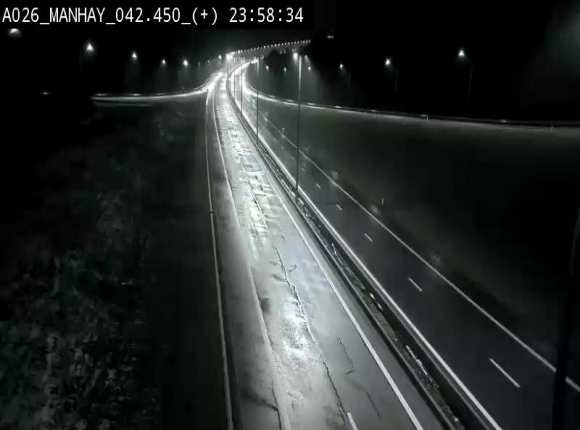 Webcam autoroute A26/E25 à hauteur de Manhay, à la jonction avec la N651 en direction de Luxembourg - BK 42.4