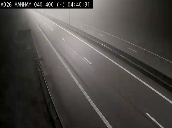 Webcam autoroute A26/E25 à hauteur de Manhay, après la jonction avec la N651 en direction de Liège - BK 40.4