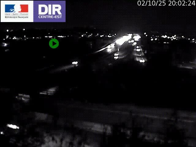 Webcam autoroute sur A450 à Pierre-Bénite en direction de Lyon et de l'autoroute A7