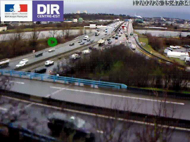 Webcam autoroute sur A450 à Pierre-Bénite en direction de Lyon et de l'autoroute A7