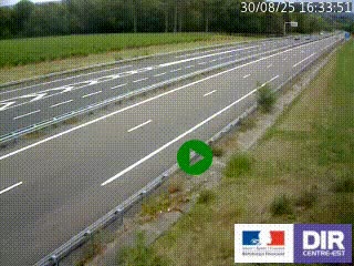 Webcam autoroute sur l'A77 à hauteur de Pouilly-sur-Loire en direction de Nevers