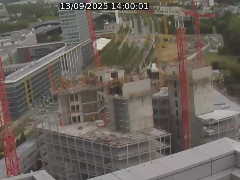 Webcam sur l'avenue John Fitzgerald Kennedy (N51) avec vue orientée vers le Findel