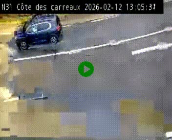 Webcam en haut de la Côte des Carreaux sur la N31 à Avesnes-en-Bray. Vue orientée vers Rouen