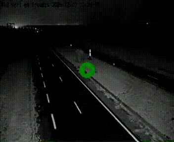Webcam à hauteur de Vert-en-Drouais sur la N12, en périphérie de Dreux. Vue orientée vers Alençon