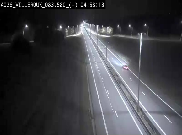 Webcam autoroute A26/E25 à hauteur de Vaux-sur-Sûre, à la jonction avec la N85 en direction de Liège - BK 83.6