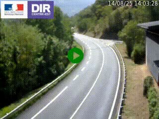 Caméra trafic sur la N90 à Bourg-Saint-Maurice, en provenance d'Aoste et en direction d'Albertville