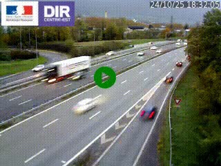 Caméra routière à hauteur de la sortie 15 Chambéry-centre au PK 4,103 en direction d'Albertville