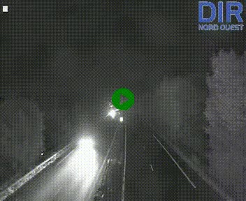Webcam sur le périphérique de Caen (N814) à l'est de la ville, à Mondeville hauteur de la sortie 2, Presqu'île-Rives de l'Orne, au bout de l'autoroute A13