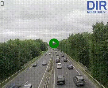 Webcam sur le périphérique de Caen (N814) à l'est de la ville, à Mondeville hauteur de la sortie 2, Presqu'île-Rives de l'Orne, au bout de l'autoroute A13