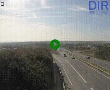 Webcam au début de l'A84 sur le périphérique Ouest de Caen (N814) à hauteur de la sortie 9, Porte de Bretagne