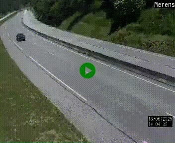 Webcam Ax-les-Thermes sur N20, en direction d'Andorre