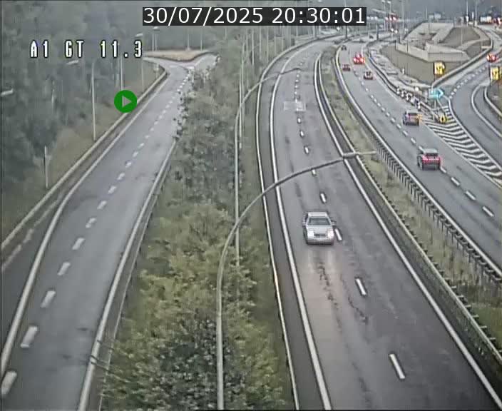 Traffic live webcam Luxembourg Senningerberg - A1 direction Allemagne - BK 11.3