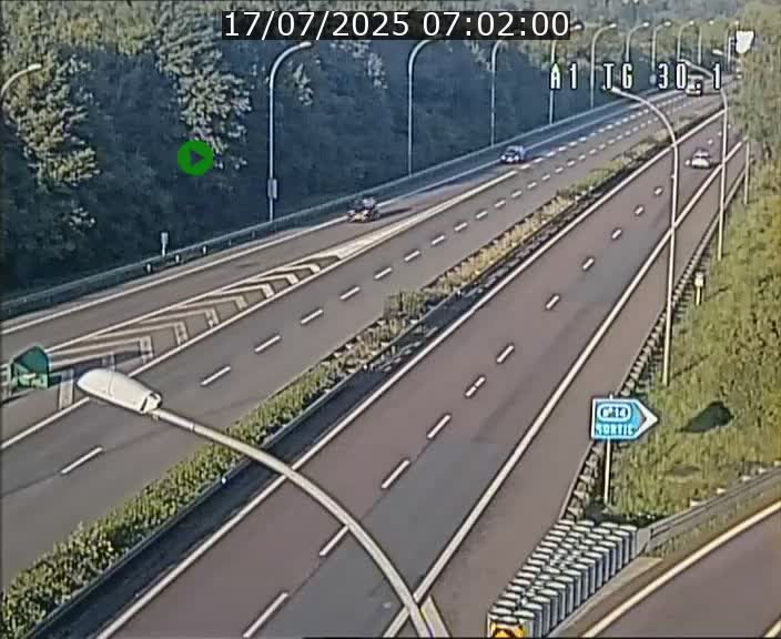 Traffic live webcam Luxembourg Grevenmacher - A1 direction Luxembourg - BK 30.1