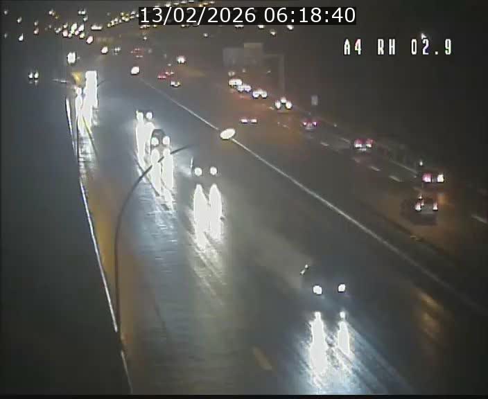 Webcam traffic A4 Luxembourg - BK 2.9 - Croix de Cessange (direction Luxembourg)