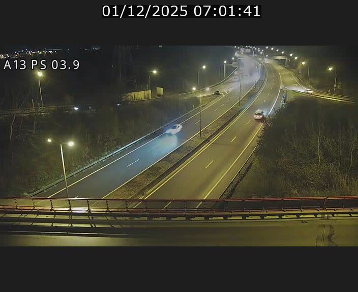 Traffic live webcam Luxembourg Differdange - A13 direction Esch-sur-Alzette - BK 3.9