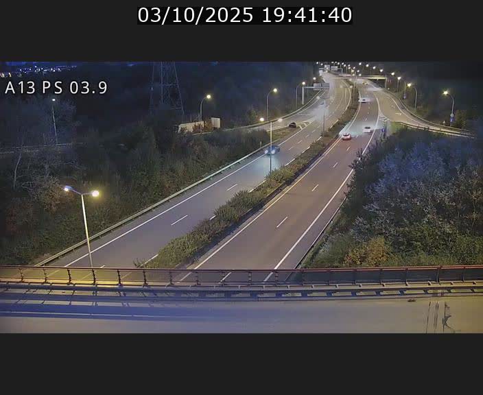 Traffic live webcam Luxembourg Differdange - A13 direction Esch-sur-Alzette - BK 3.9