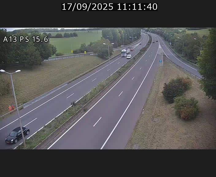 Traffic live webcam Luxembourg Kayl - A13 direction Dudelange - BK 15.6