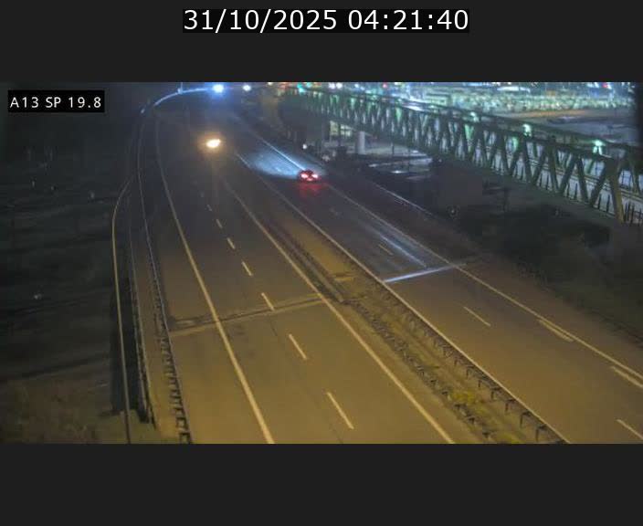 Traffic live webcam Luxembourg Croix de Bettembourg - A13 direction Esch-sur-Alzette - BK 19.8