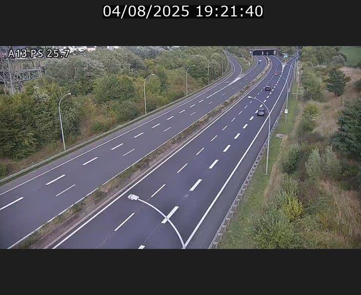 Traffic live webcam Luxembourg Frisange - A13 direction Allemagne - BK 26