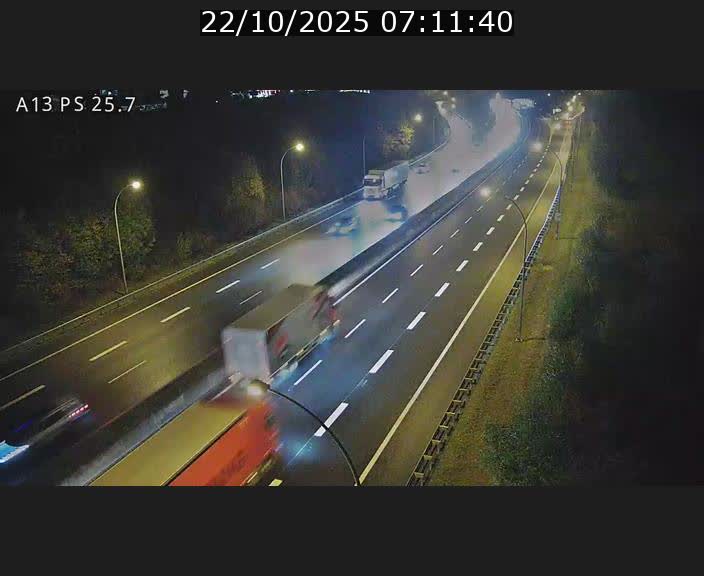 Traffic live webcam Luxembourg Frisange - A13 direction Allemagne - BK 26