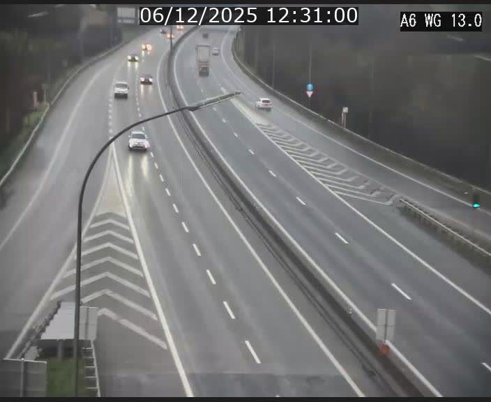 Traffic live webcam Luxembourg Mamer - A6 - BK 13 - direction Luxembourg/France/Allemagne