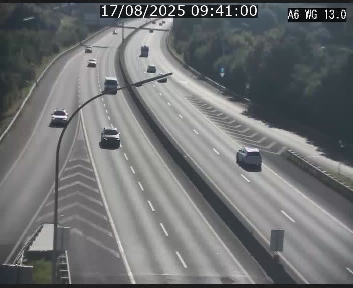 Traffic live webcam Luxembourg Mamer - A6 - BK 13 - direction Luxembourg/France/Allemagne