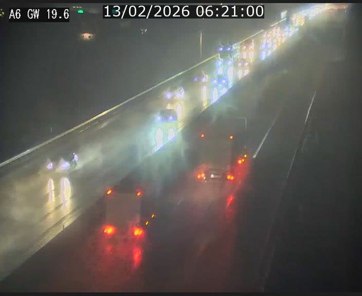 Traffic live webcam Luxembourg - Steinfort - A6 - BK 19.6 - direction Belgique
