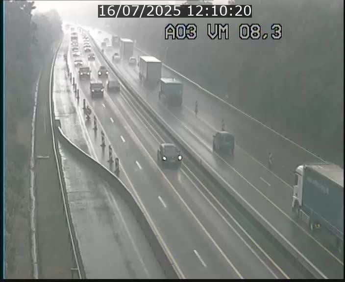 Traffic live webcam Luxembourg Bettembourg - A3 - BK 8.3 - direction France