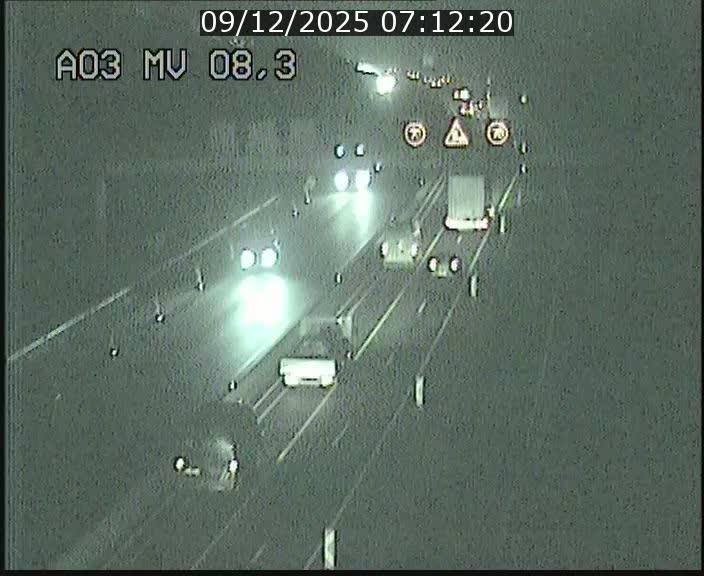 Webcam Autoroute après la Croix de Bettembourg en direction de Luxembourg sur l'A3