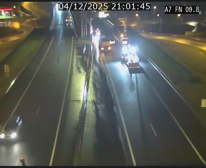 Caméra trafic Luxembourg - A7, Tunnel Gousselerbierg, sortie sud, direction rond-point Lorentzweiler (BK 9.9)