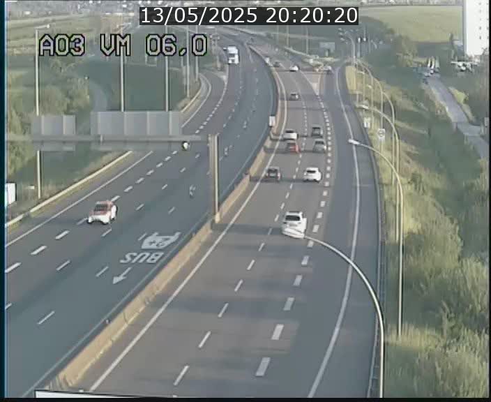 Traffic live webcam Luxembourg Aire de Berchem - A3 - BK 6 - direction France