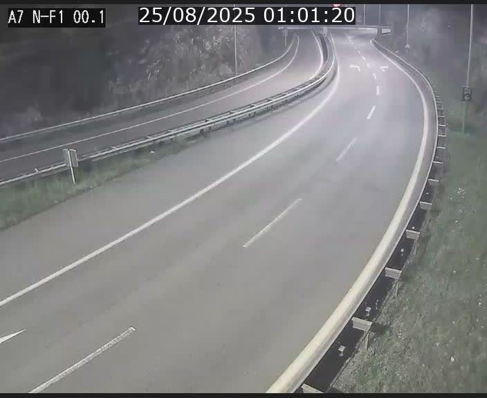 Webcam autoroute Luxembourg A7 située dans la sortie 1 Waldhof, vers la N11, avant le Tunnel Stafelter