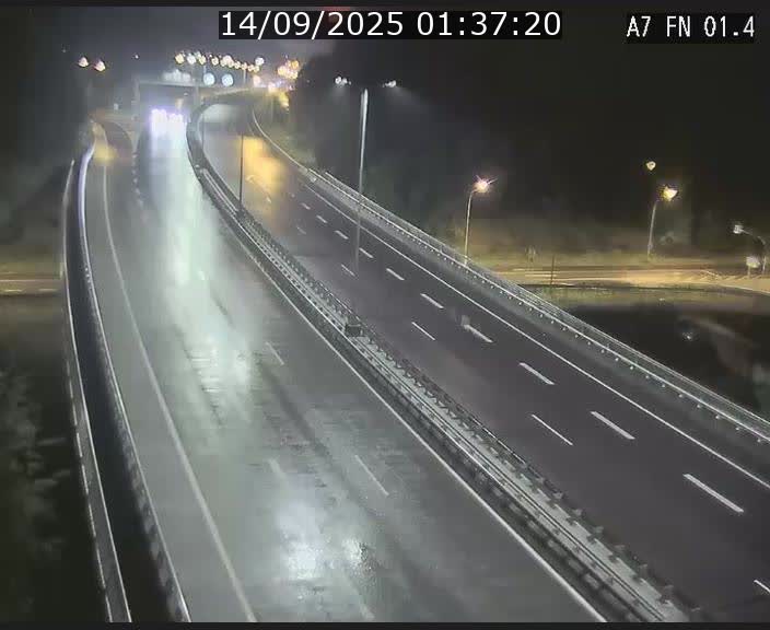 Caméra autoroute Luxembourg A7 - Tunnel Stafelter - direction Echangeur Grünewald