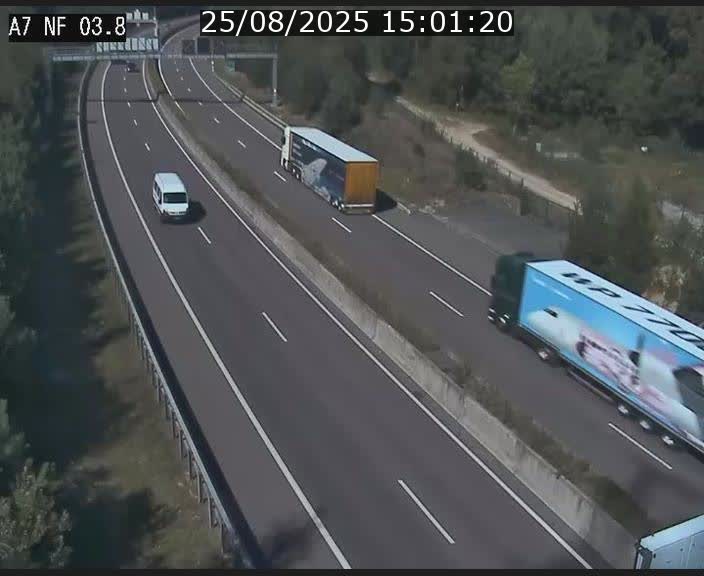 Webcam autoroute A7 au Luxembourg à la sortie du Tunnel Stafelter vers le Nord