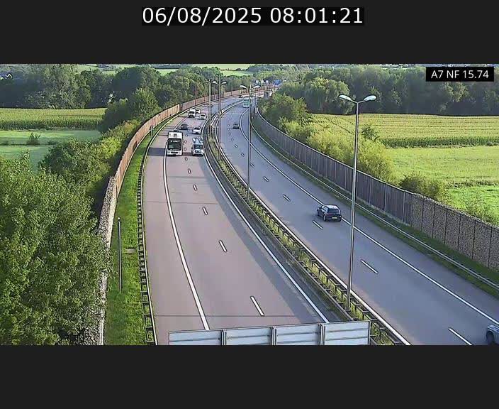 Caméra trafic Luxembourg - A7, Tunnel Mersch, entrée nord, direction Lorentzweiler