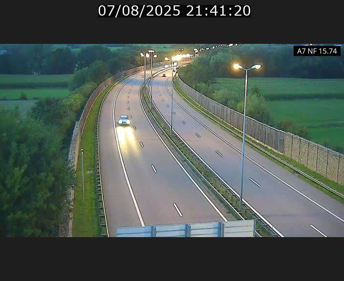 Caméra trafic Luxembourg - A7, Tunnel Mersch, entrée nord, direction Lorentzweiler