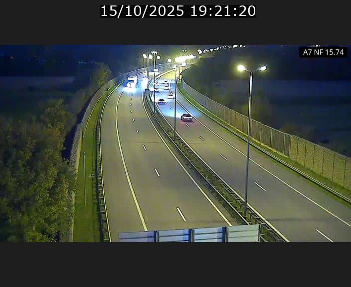 Caméra trafic Luxembourg - A7, Tunnel Mersch, entrée nord, direction Lorentzweiler